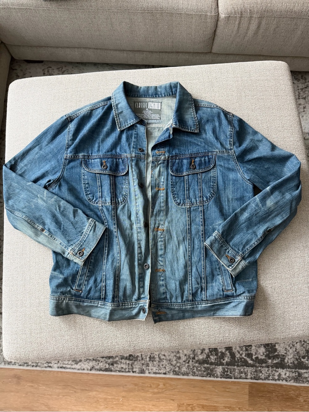 Classic Denim Jacket - Blue Men's Jean Coat